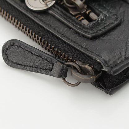 Balenciaga le City Long Leather Coin Case Wallet Black — view 8