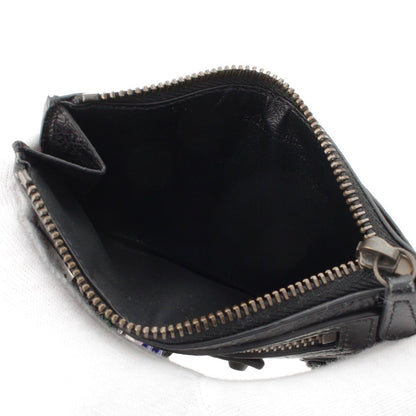 Balenciaga le City Long Leather Coin Case Wallet Black — view 4