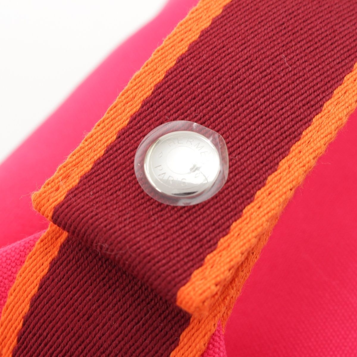 Hermes Brid-a-brac Toile Pouch Hibiscus PM — view 8