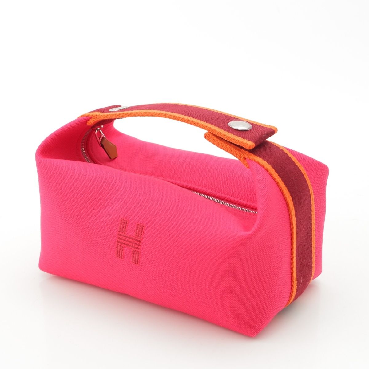 Hermes Brid-a-brac Toile Pouch Hibiscus PM — view 2