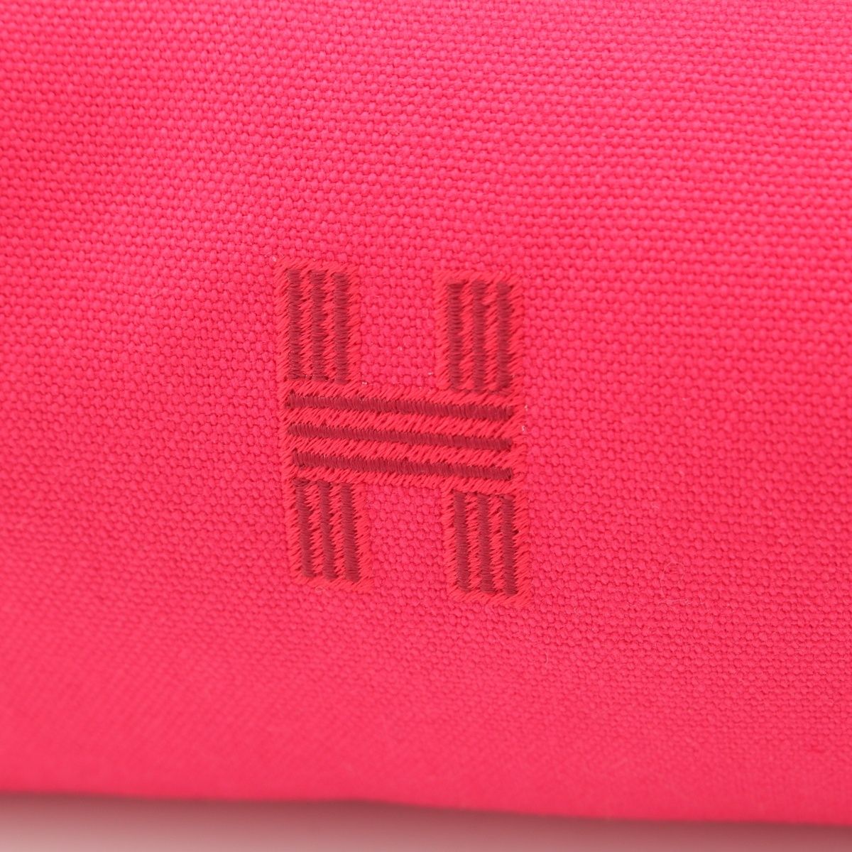 Hermes Brid-a-brac Toile Pouch Hibiscus PM — view 7
