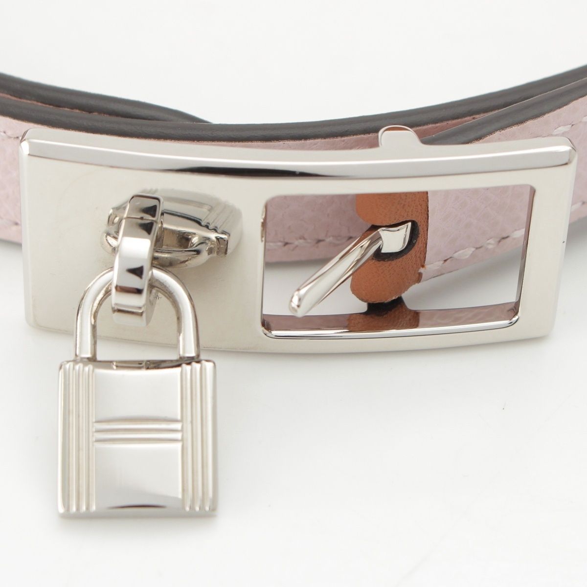 Hermes Epsom Swift Belt Mauvepere Gold 75 — view 3