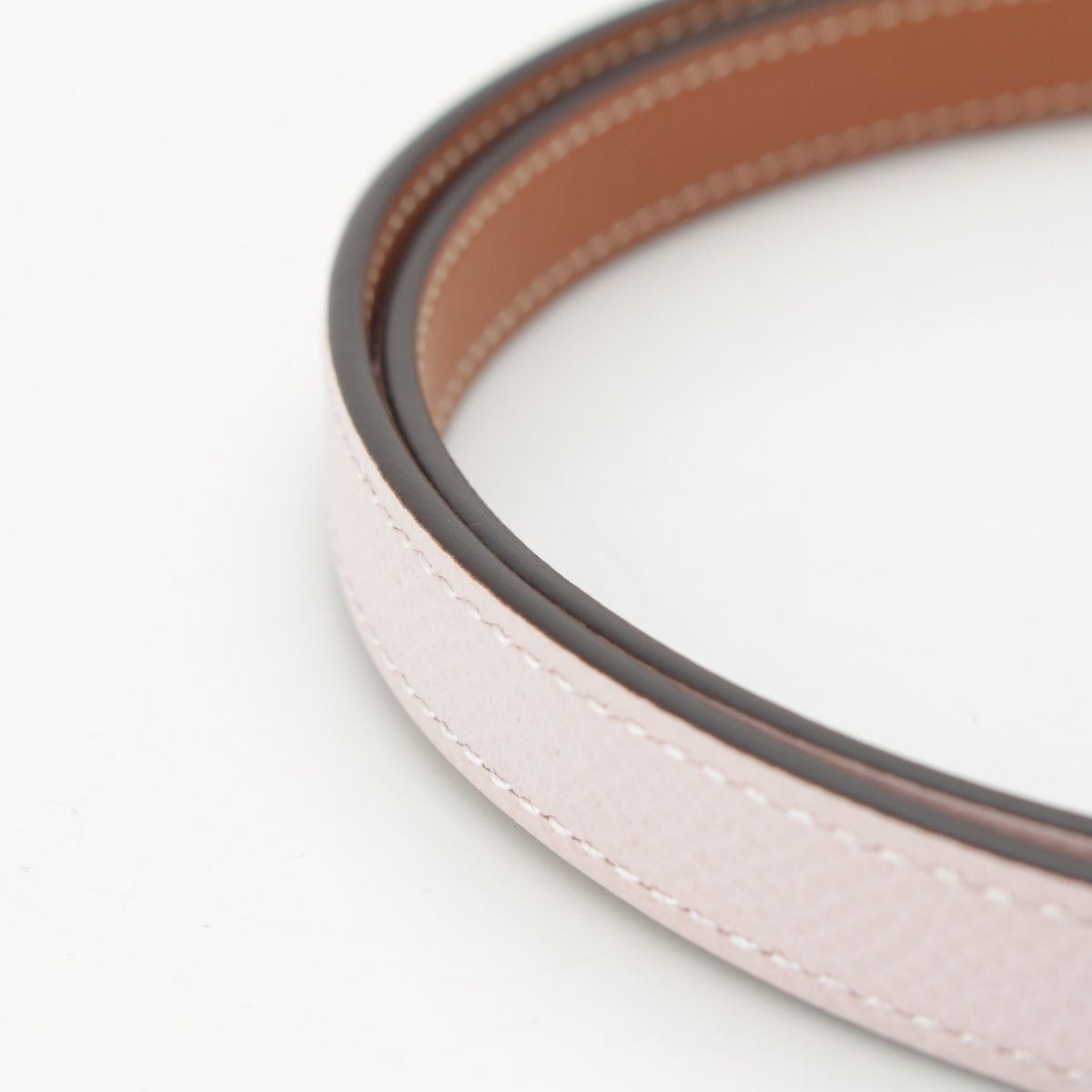 Hermes Epsom Swift Belt Mauvepere Gold 75 — view 5