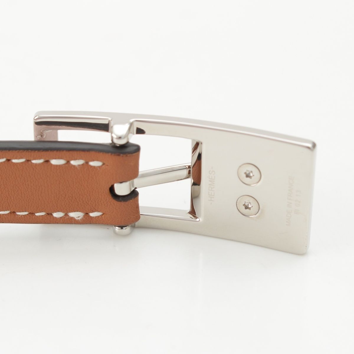 Hermes Epsom Swift Belt Mauvepere Gold 75 — view 7