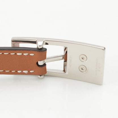 Hermes Epsom Swift Belt Mauvepere Gold 75 — view 7