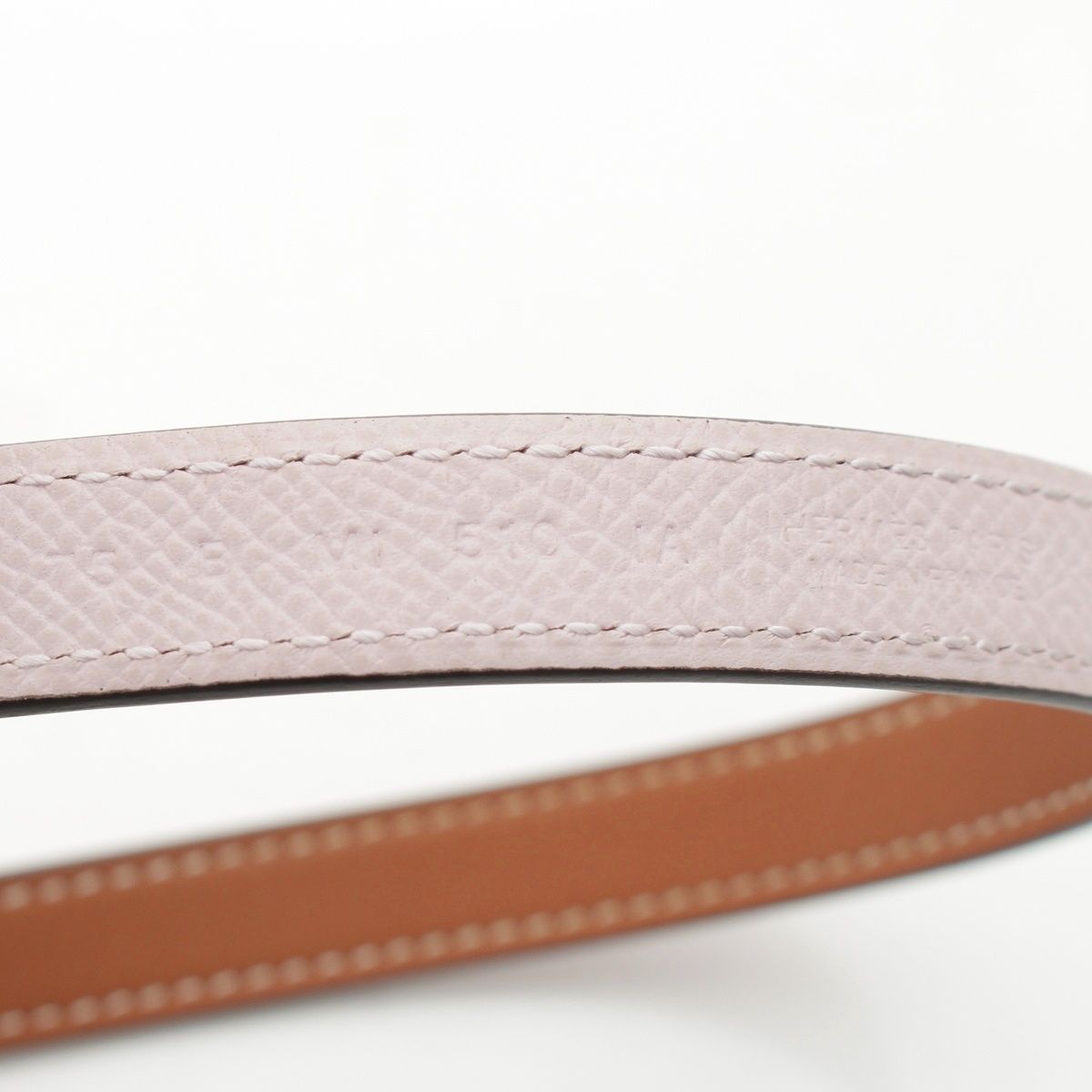 Hermes Epsom Swift Belt Mauvepere Gold 75 — view 6