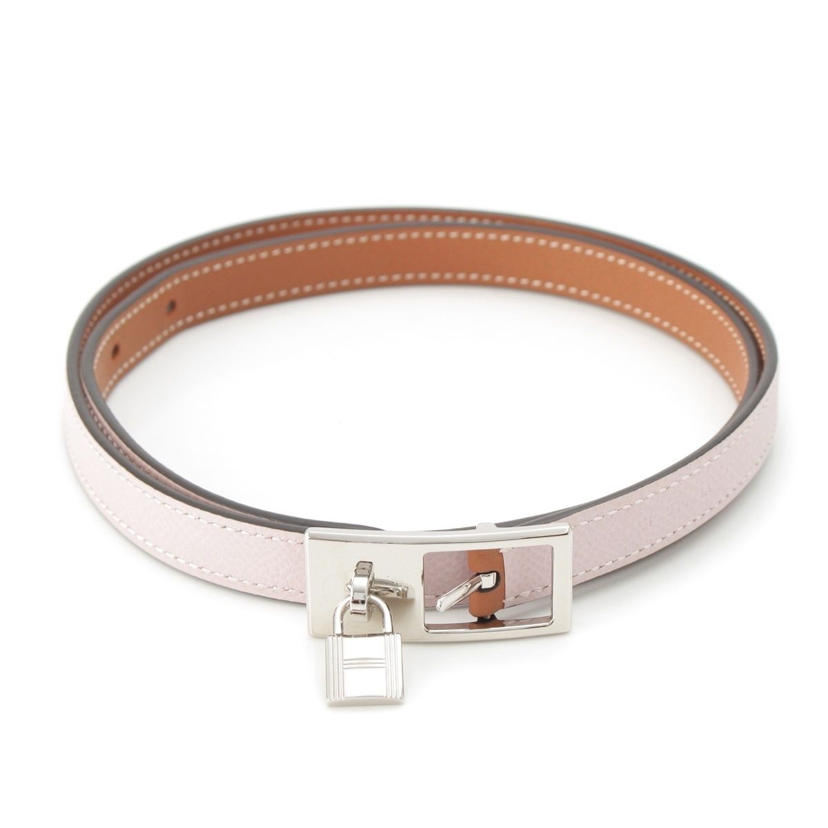 Hermes Epsom Swift Belt Mauvepere Gold 75