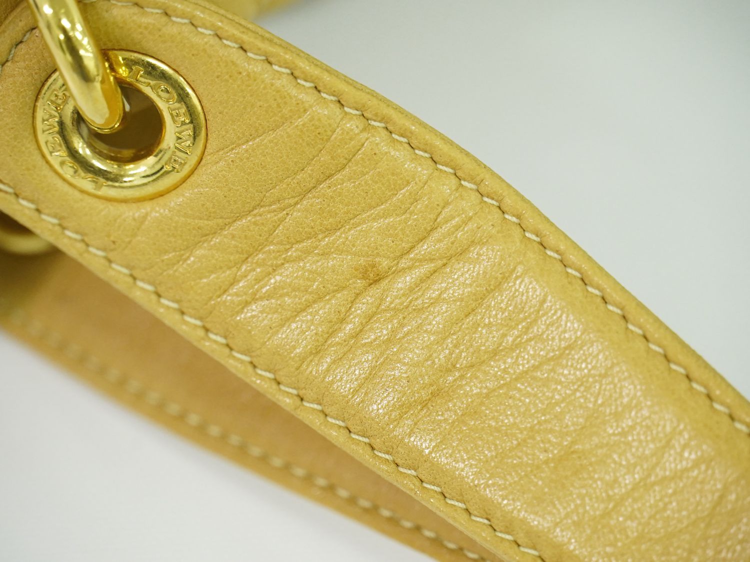 Loewe Anagram Tote Leather Beige — view 6