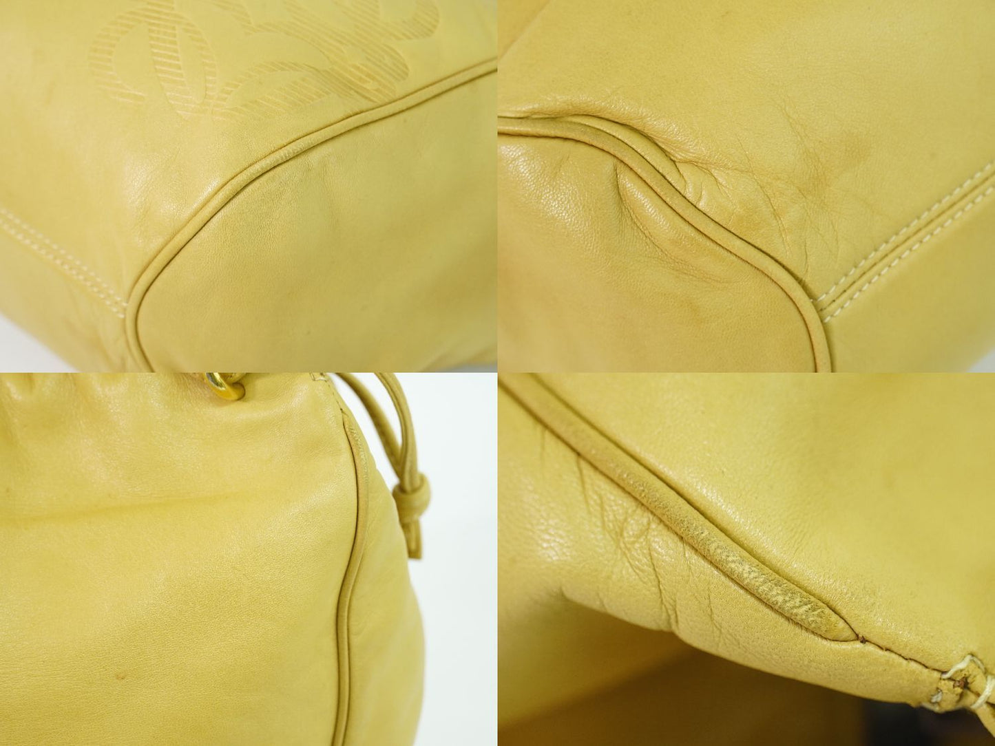Loewe Anagram Tote Leather Beige — view 8