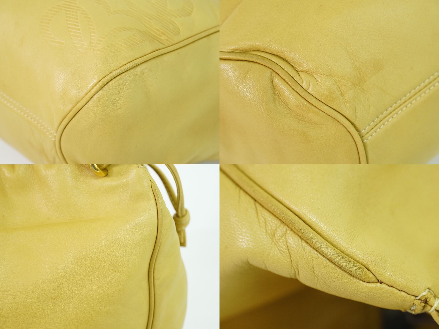 Loewe Anagram Tote Leather Beige — view 8