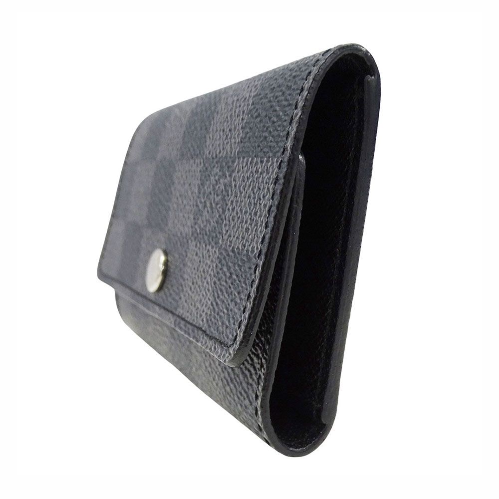 Louis Vuitton Key Case Damier Graphite Canvas Multicles 6 Black 6 Small Compact — view 4