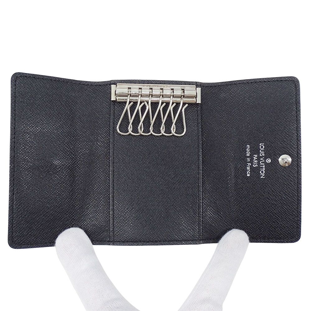 Louis Vuitton Key Case Damier Graphite Canvas Multicles 6 Black 6 Small Compact — view 6