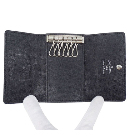 Louis Vuitton Key Case Damier Graphite Canvas Multicles 6 Black 6 Small Compact — view 6