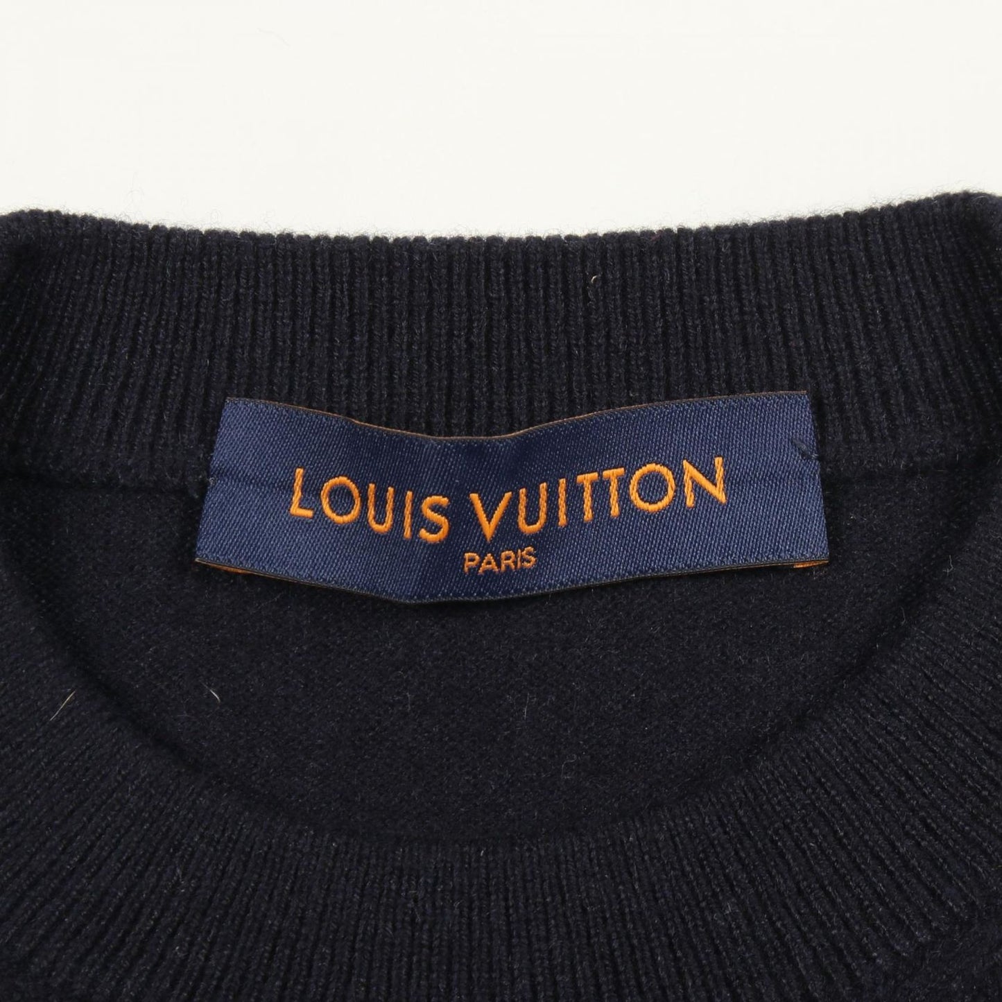 Louis Vuitton Knit Intarsia Jacquard Dragon Graphic Dlb Navy Cashmere Sweater — view 3