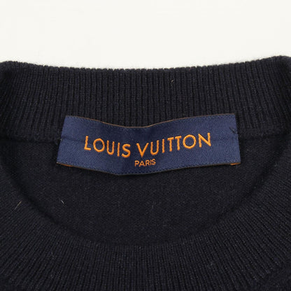Louis Vuitton Knit Intarsia Jacquard Dragon Graphic Dlb Navy Cashmere Sweater — view 3