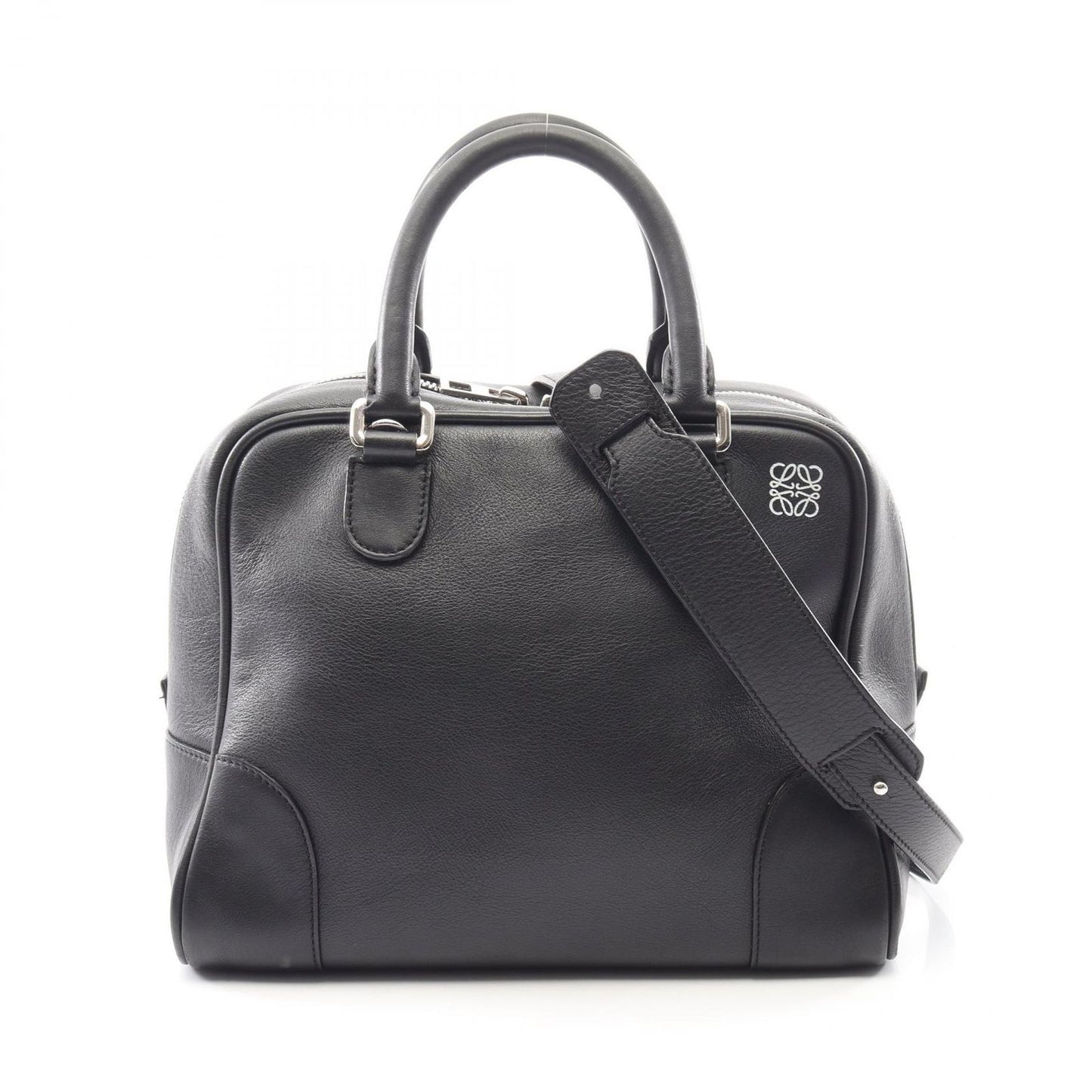 Loewe Handbag Amazona 75 2-Way Black Leather