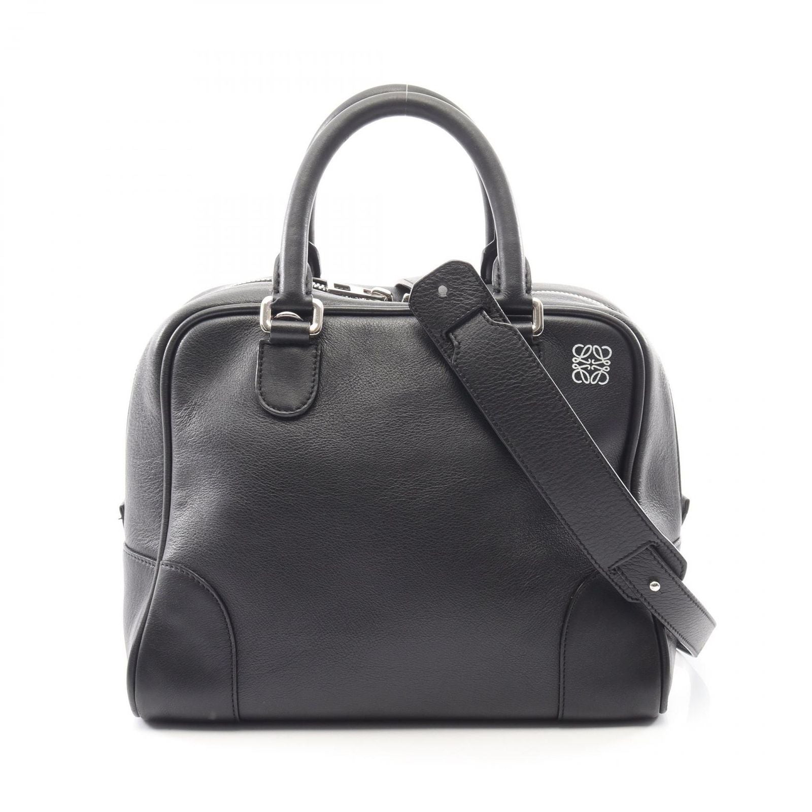 Loewe Handbag Amazona 75 2-Way Black Leather