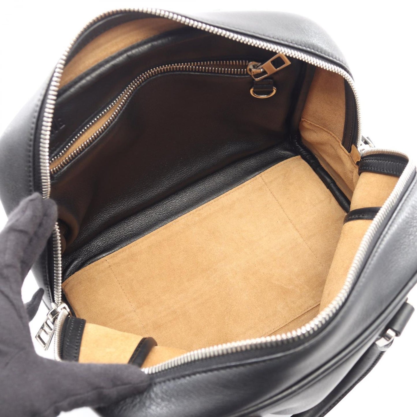 Loewe Handbag Amazona 75 2-Way Black Leather — view 3