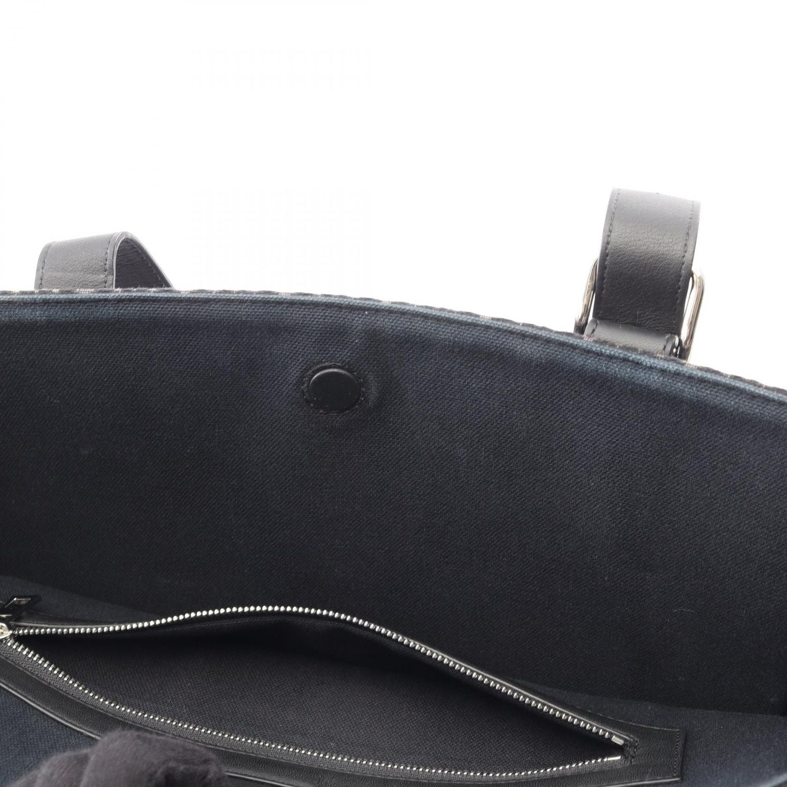 Loewe Tote Buckle Horizontal Anagram Black Canvas Leather — view 5