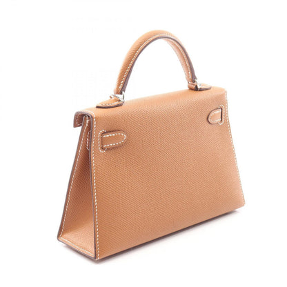 Hermes Handbag Mini Kelly 2 Gold Sellier 2-Way Leather — view 2