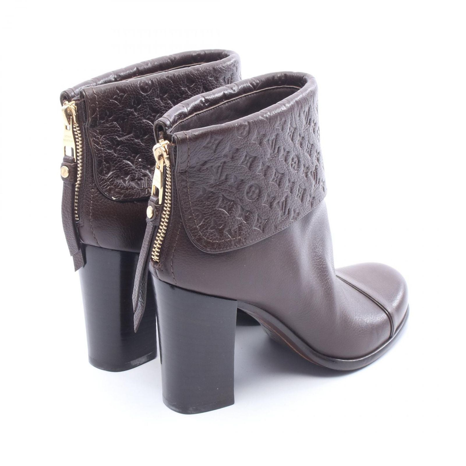Louis Vuitton Boots Monogram Ankle Leather Short — view 2