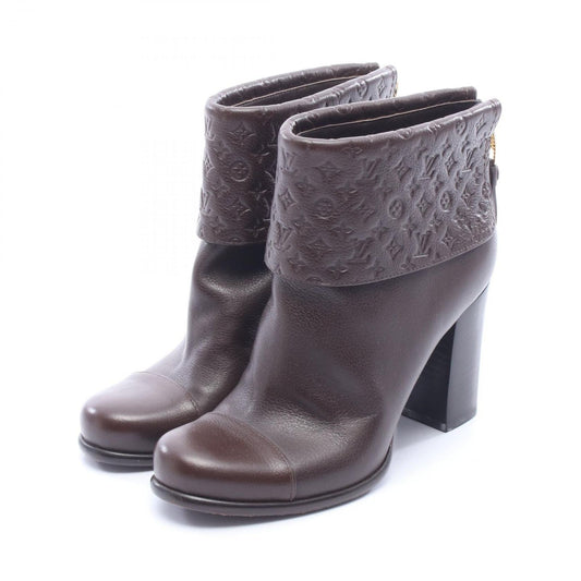 Louis Vuitton Boots Monogram Ankle Leather Short