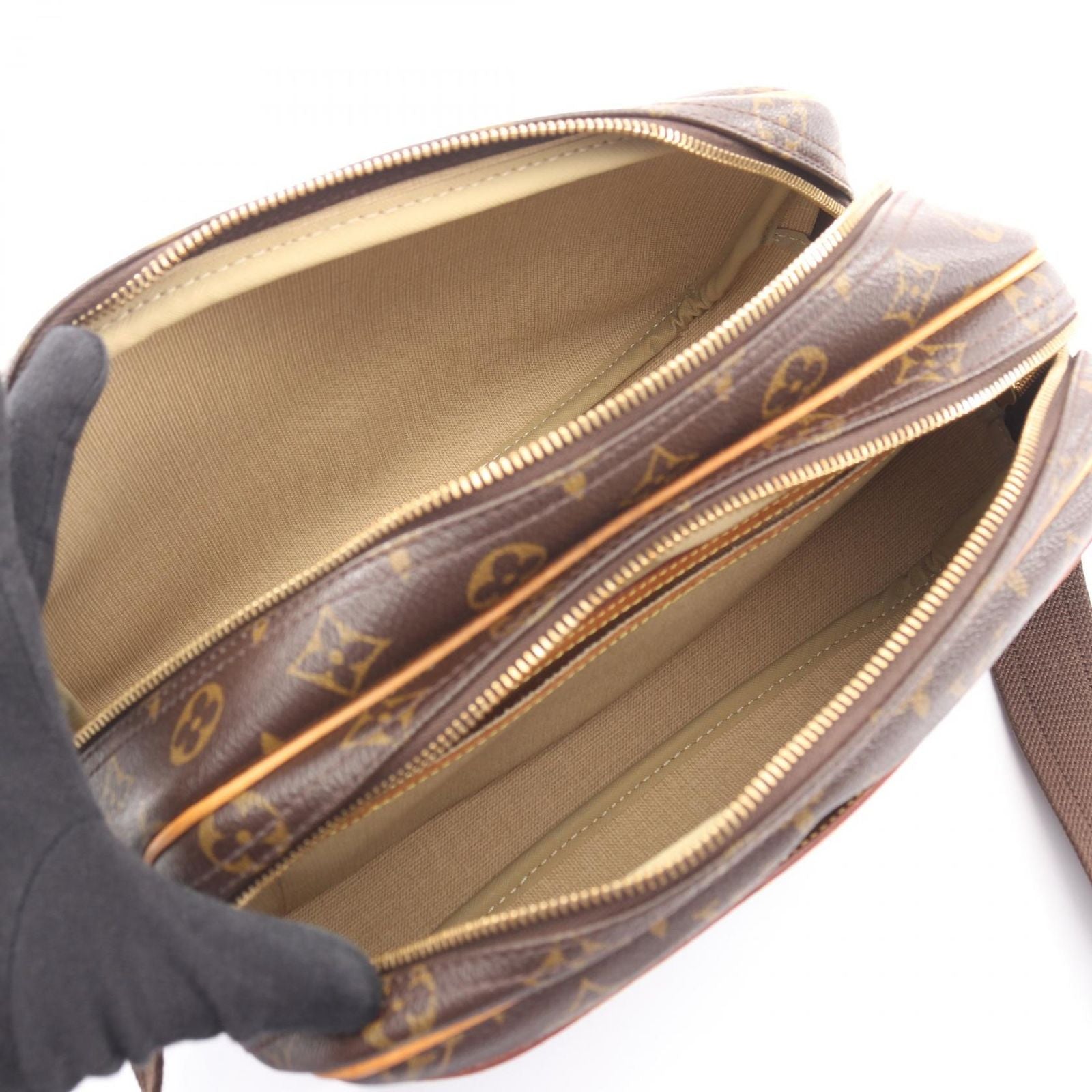 Louis Vuitton Shoulder Bag Reporter PM Canvas Leather — view 3