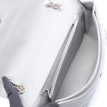 Balenciaga Shoulder Bag BB Round Gray Leather BB Chain — view 3