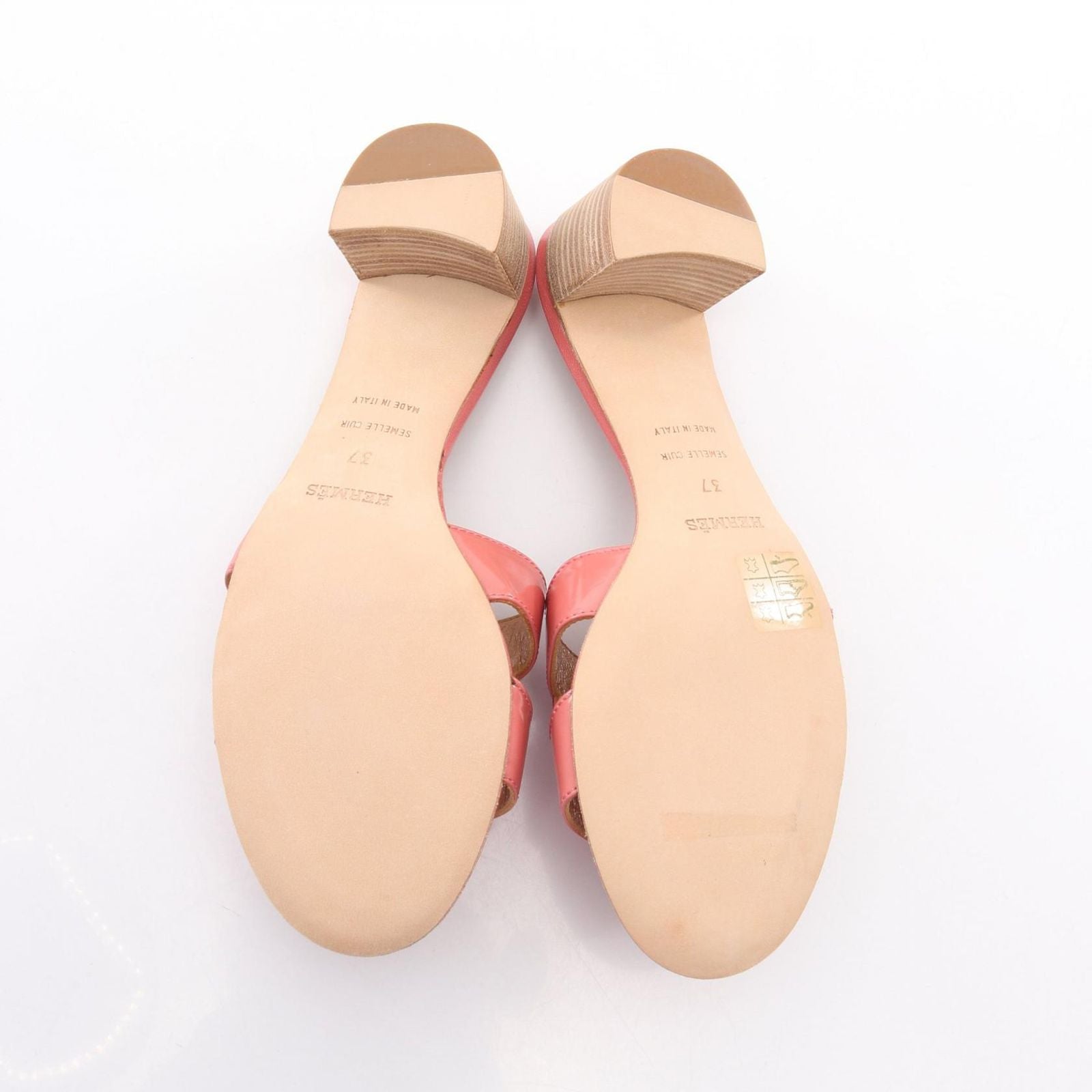 Hermes Mules Oasis Patent Leather Sandals — view 4