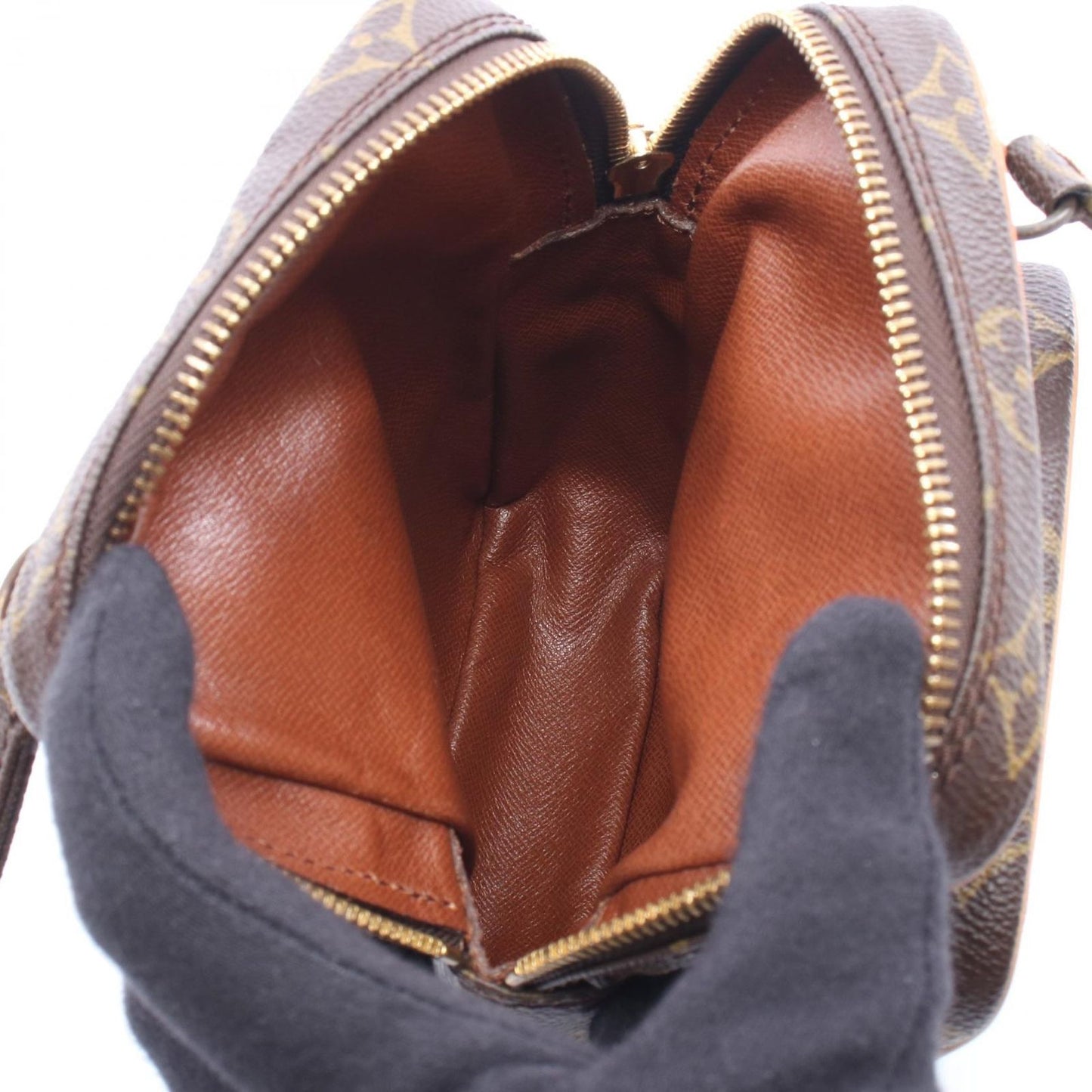 Louis Vuitton Shoulder Bag Mini Amazon Canvas Leather — view 3