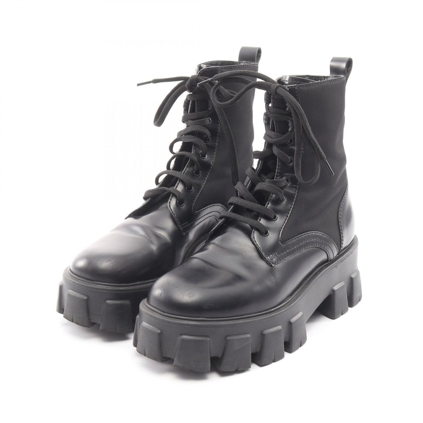 Prada Boots Re-Nylon Monolith Nylon Leather