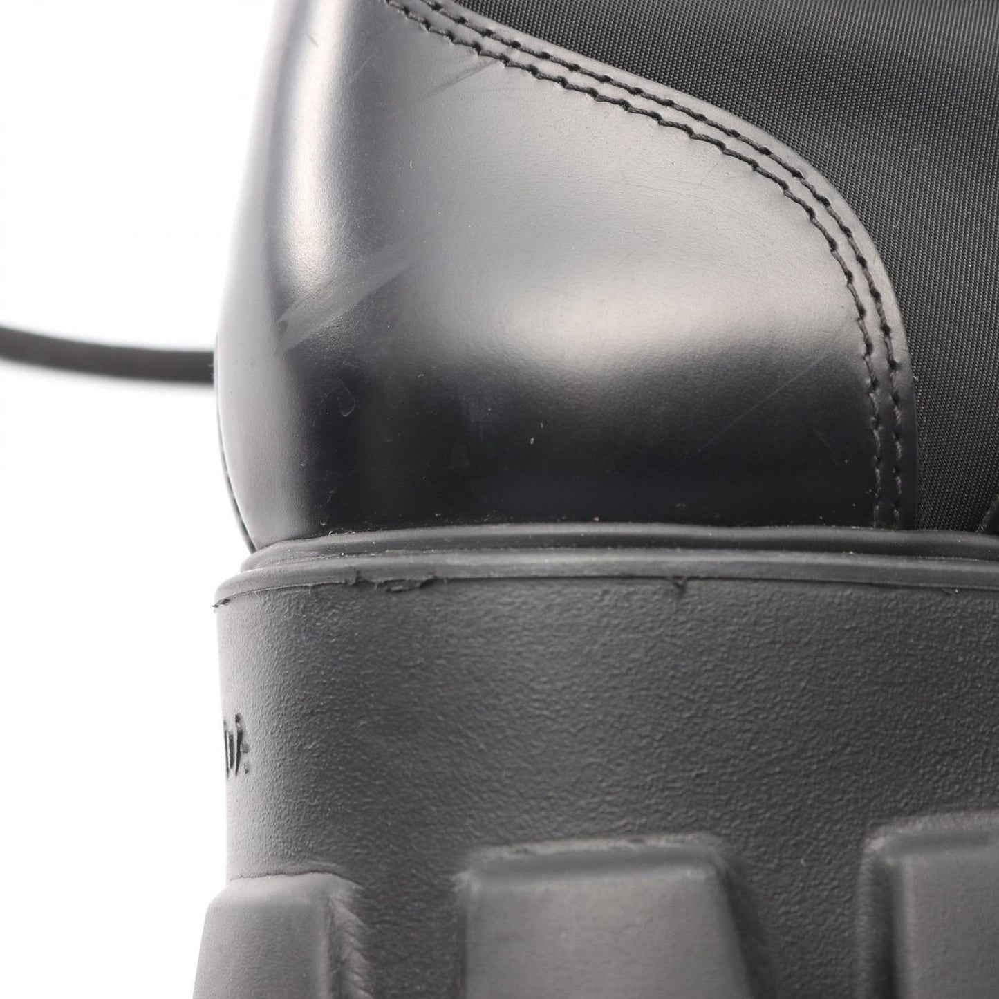 Prada Boots Re-Nylon Monolith Nylon Leather — view 8