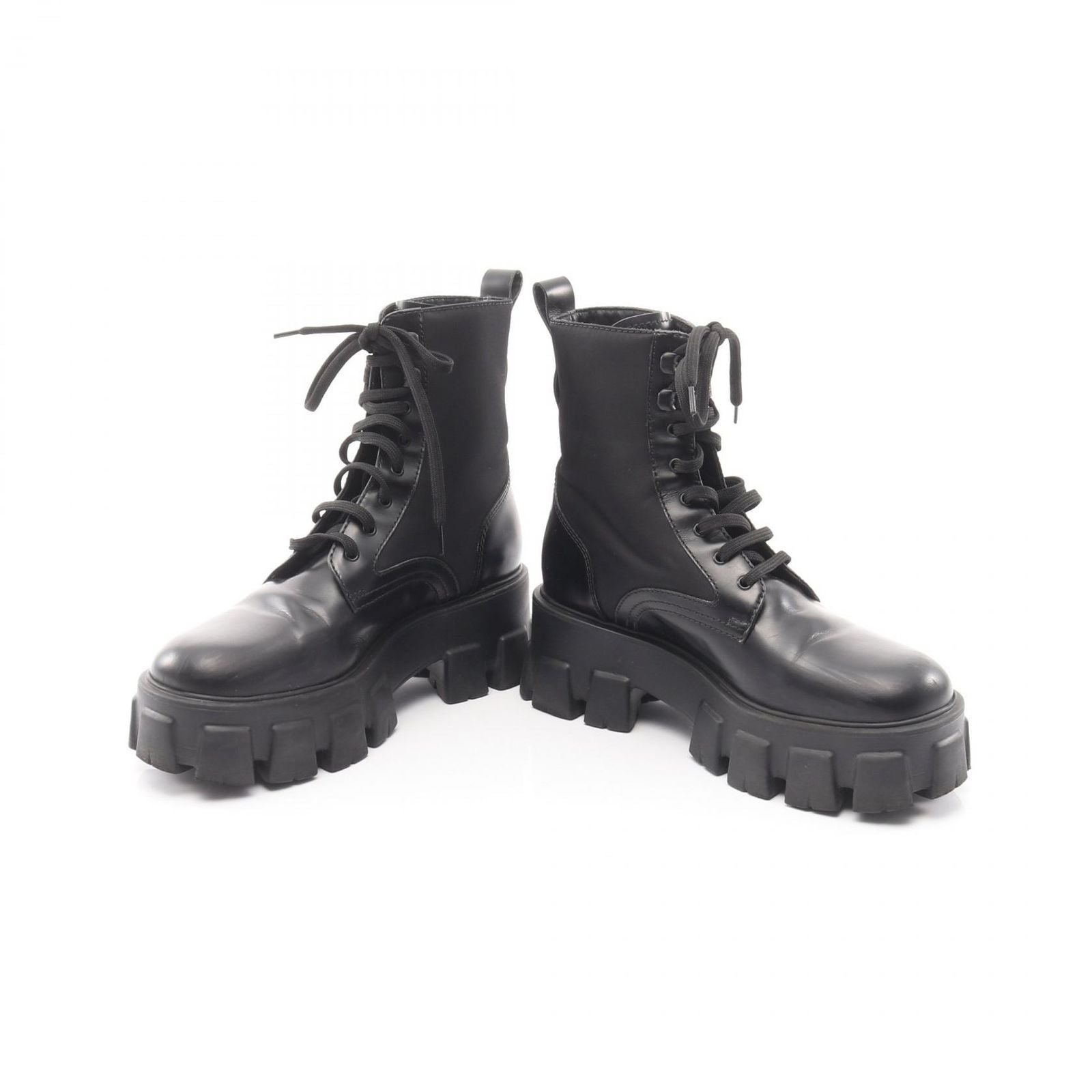 Prada Boots Re-Nylon Monolith Nylon Leather — view 3