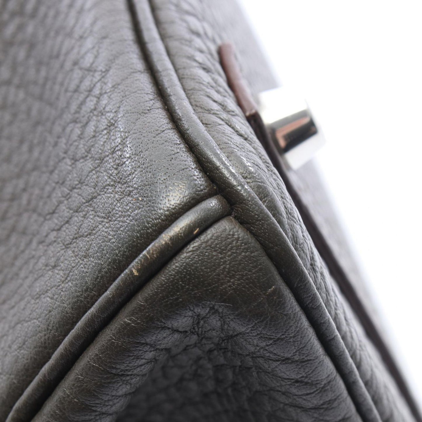 Hermes Handbag Birkin 30 Club Vert Blanc's Blue Thalassa 30 Forbes — view 6