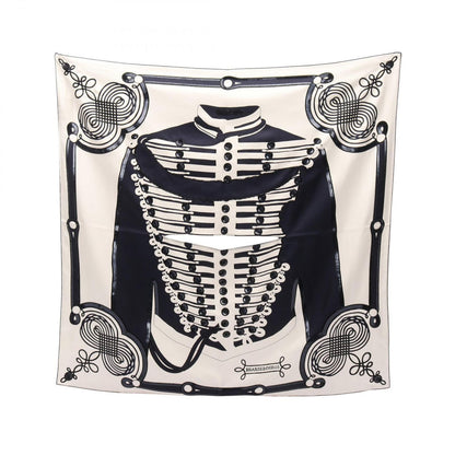 Hermes Scarf Carre Preche Brandebourgs Tattoo Beads Sequins Silk