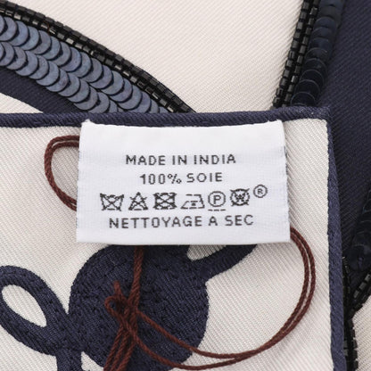 Hermes Scarf Carre Preche Brandebourgs Tattoo Beads Sequins Silk — view 3