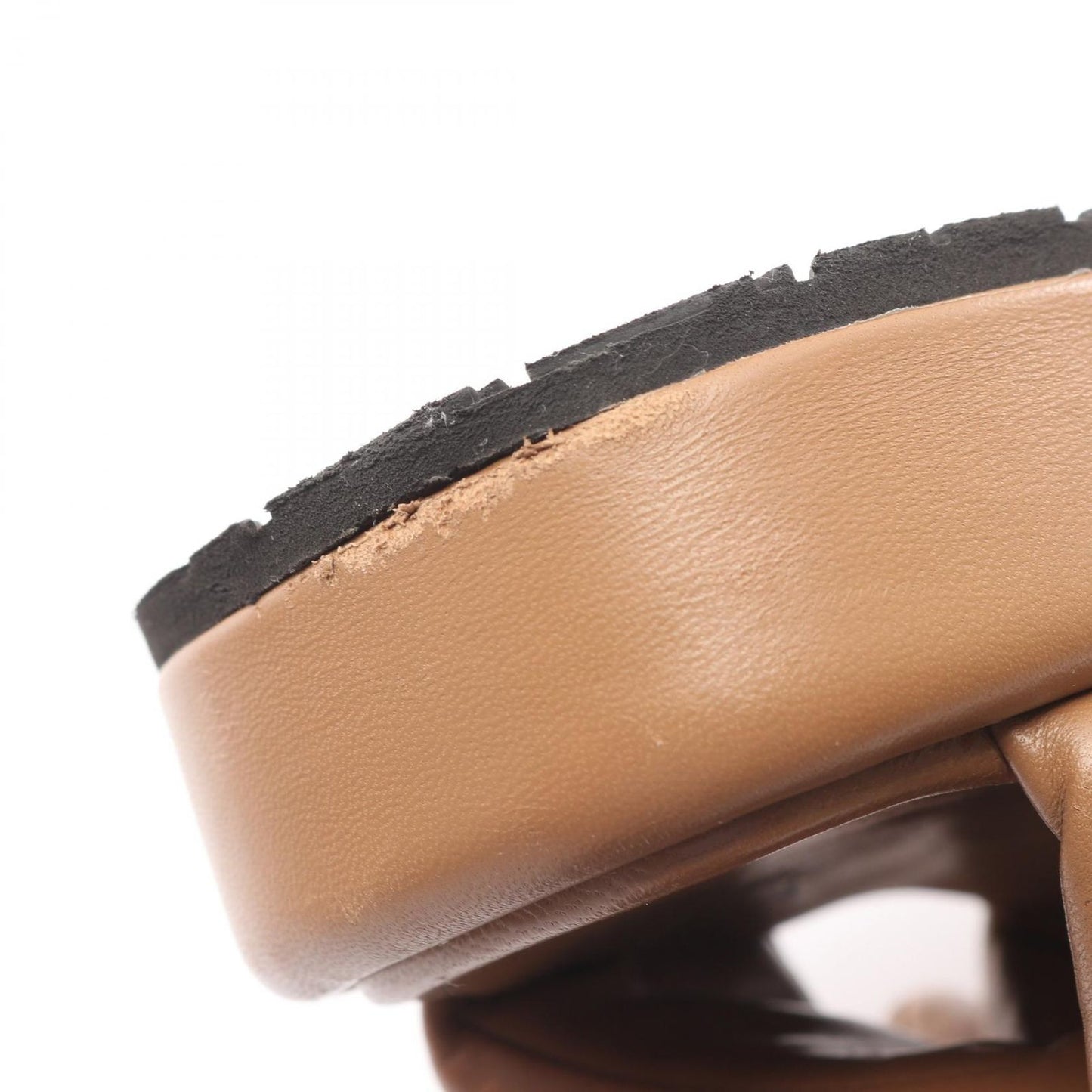Prada Sandals Padded Nappa Leather Triangle Plate — view 7