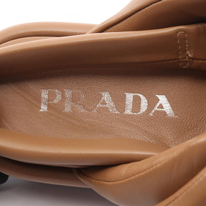 Prada Sandals Padded Nappa Leather Triangle Plate — view 5