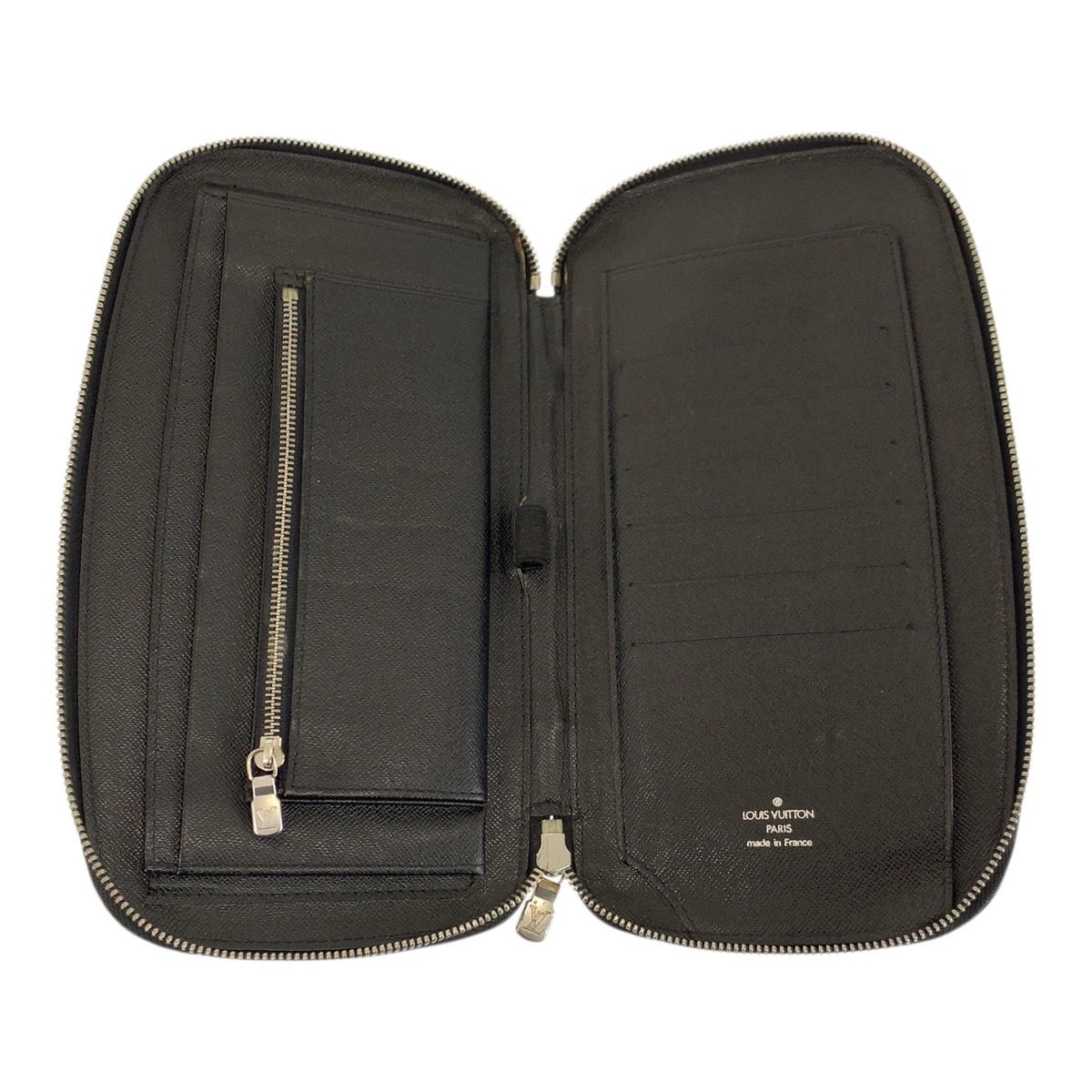 Louis Vuitton Taiga Organizer Atl Black Silver Wallet — view 4