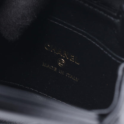 Chanel Shoulder Bag Quilted Black Lambskin Mini Shopping — view 4