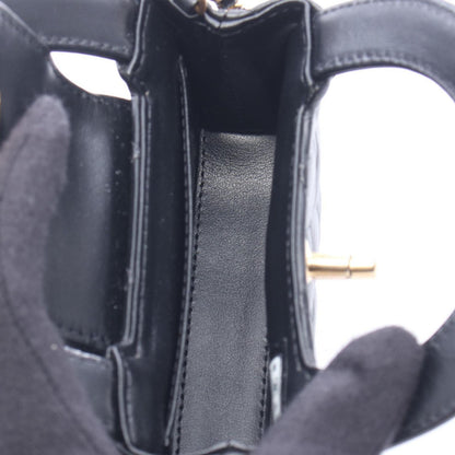 Chanel Shoulder Bag Quilted Black Lambskin Mini Shopping — view 3