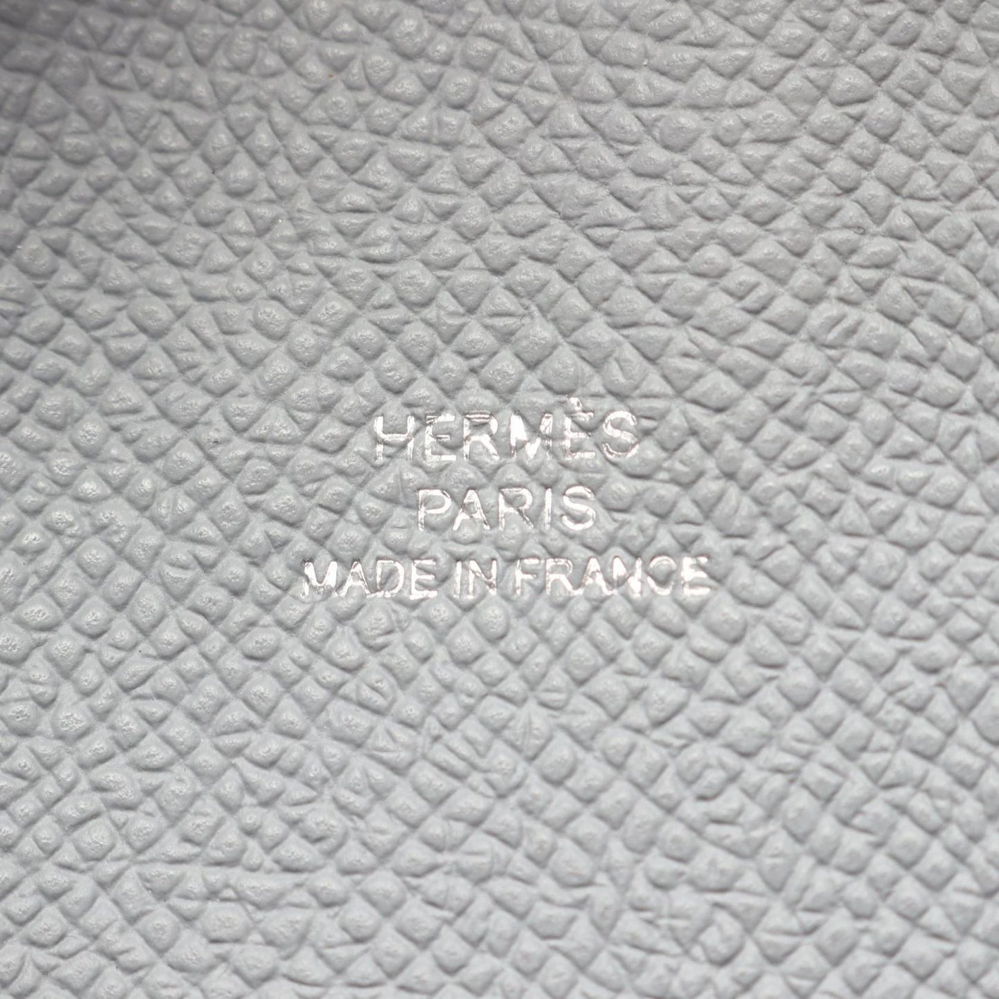 Hermes Coin Case Calvi Blue Glacier Leather — view 5