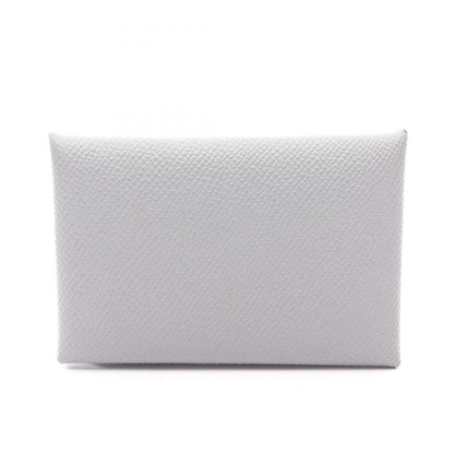 Hermes Coin Case Calvi Blue Glacier Leather