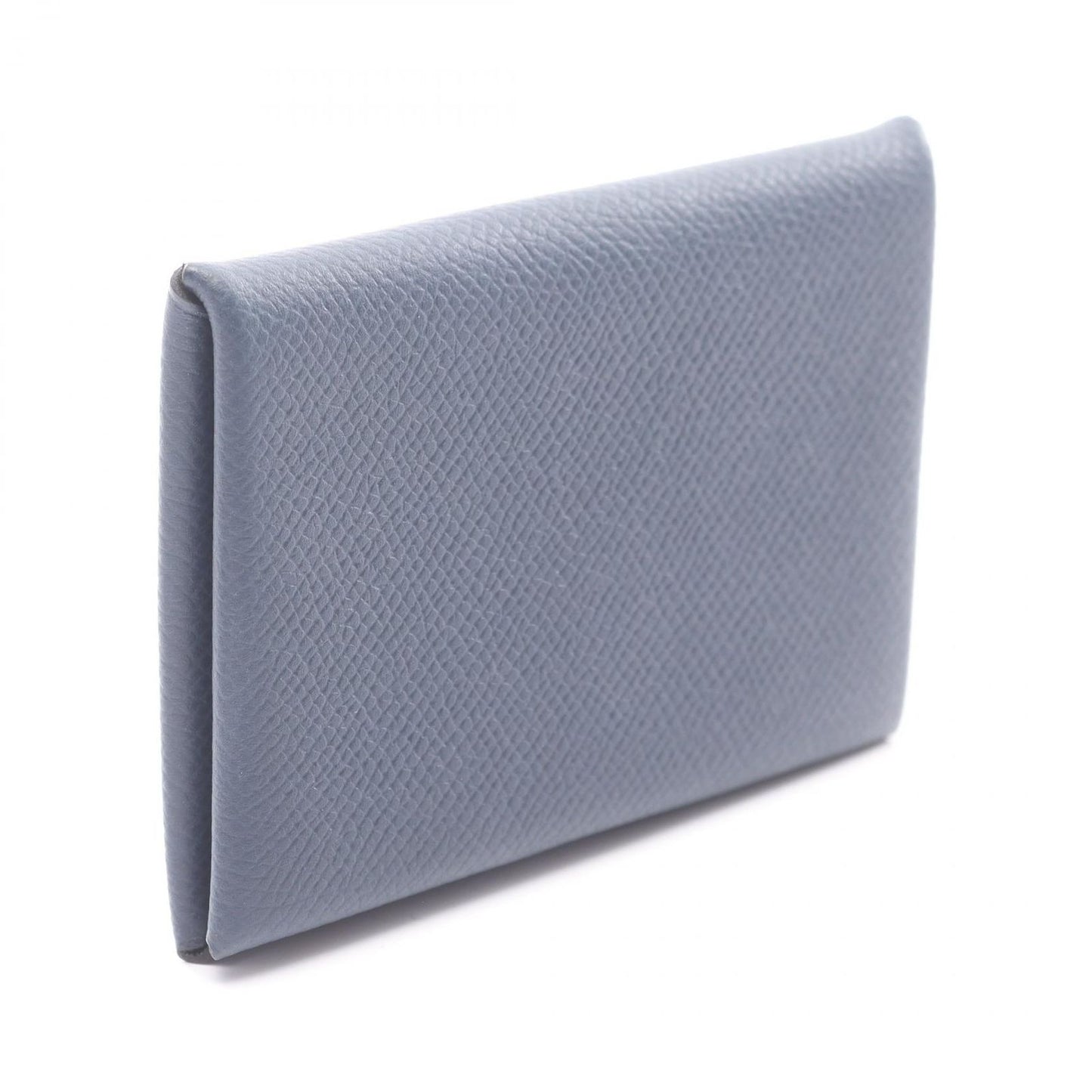 Hermes Coin Case Calvi Blue Nuit Leather — view 2