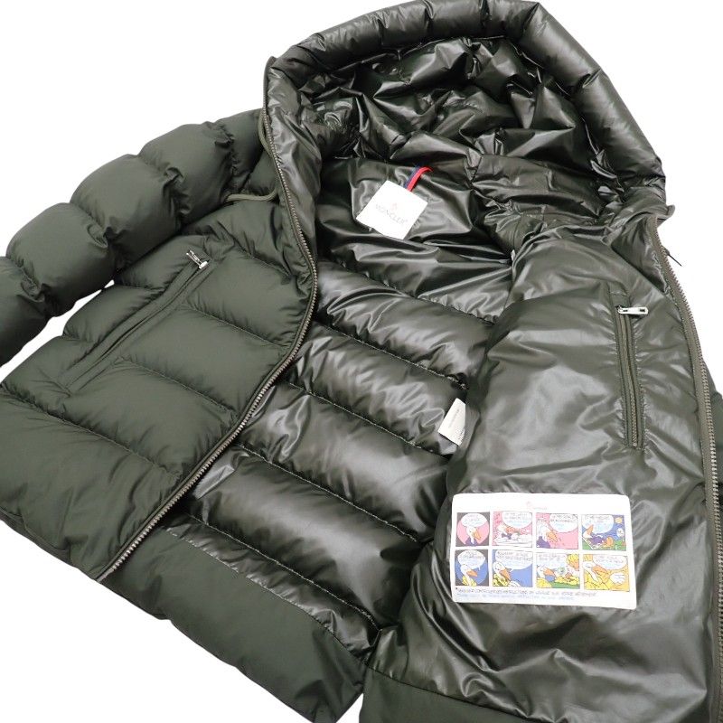 Moncler Cardere 1 Down Jacket Polyester 90% Khaki — view 5