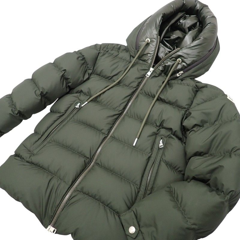 Moncler Cardere 1 Down Jacket Polyester 90% Khaki — view 4