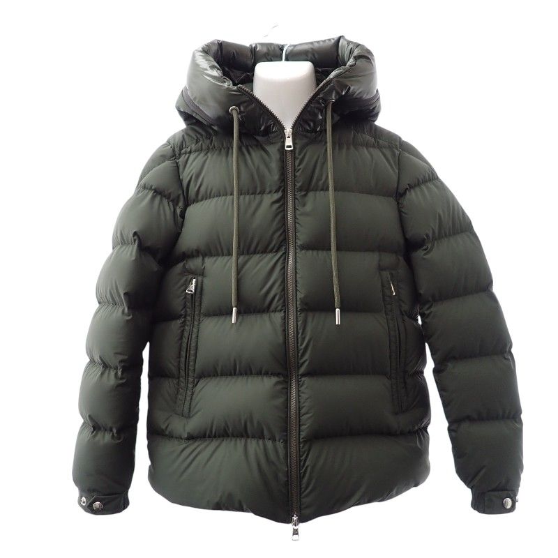 Moncler Cardere 1 Down Jacket Polyester 90% Khaki