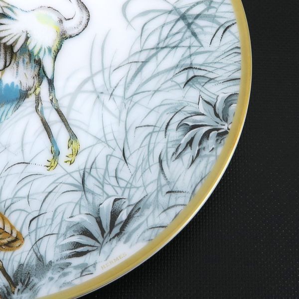 Hermes Red Road Sketch Bread Plate — view 4