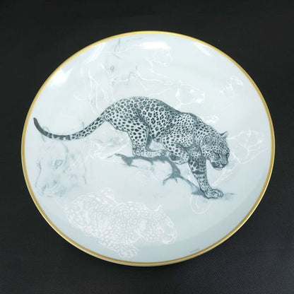 Hermes Red Road Sketch Dessert Plate — view 2