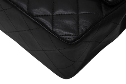 Chanel Mini Quilted 17 S Flap S Chain Shoulder Bag CC Logo Lambskin Black — view 7